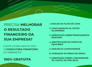 Sebrae Tocantins disponibiliza 1 milhão de reais em consultorias gratuitas para pequenos negócios