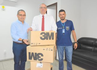 Saúde recebe doação de máscaras com válvulas da empresa Energisa