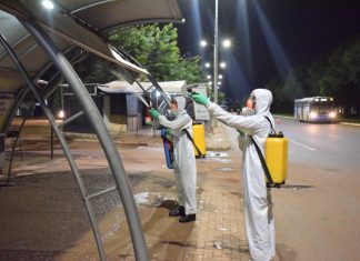 Estações Apinajé, Krahô, Xambioá e Karajás passam por desinfecção durante ação em conjunto com o Exército Brasileiro