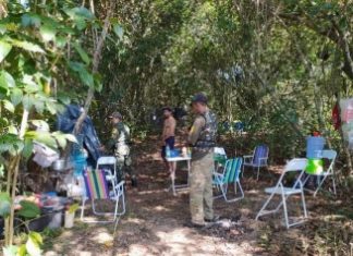 Operação retira acampantes e pescadores da área do Parque Estadual do Cantão