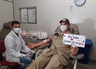 Policiais militares realizam doação de sangue em cinco cidades do Tocantins