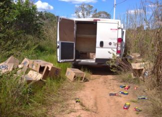 Criminoso rouba carga de cigarros em Araguaína e deixa motorista e ajudante amarrados em matagal