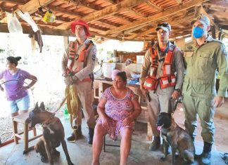 Com apoio de cães de busca, bombeiros militares encontram mulher desaparecida em Nova Rosalândia-TO