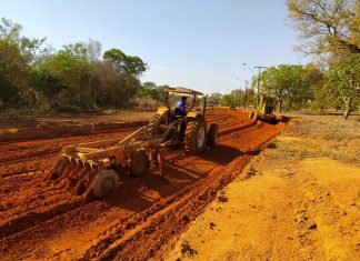 NS-05 tem trecho fechado para obra de terraplanagem e pavimentação