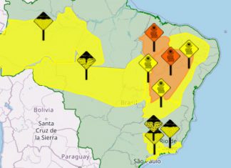 Inmet prevê chuvas com ventos fortes em várias regiões do Tocantins nas próximas 24h