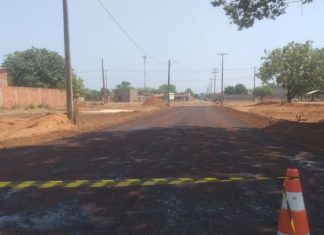 Pavimentação chega a T-20 e T-32 no Jardim Taquari e interdita algumas vias; moradores devem ficar alertas