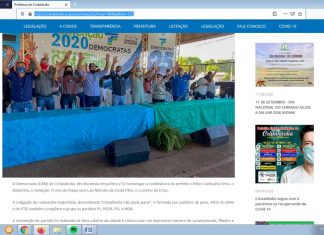 Juiz eleitoral de Cristalândia determina suspensão imediata de notícia sobre convenção partidária no site da Prefeitura Municipal da cidade