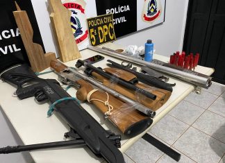 Polícia Civil apreende várias armas e munições em residência na região sul de Palmas