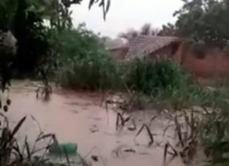 Morador filma momento exato em que casa é arrastada pela enxurrada no sul do Tocantins