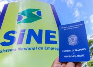 Sine Tocantins intermedeia 445 vagas nesta terça-feira, 17