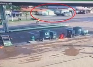 Caminhão desgovernado cruza avenida e invade residência de ré no Tocantins