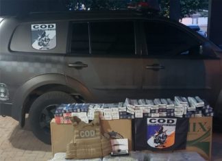 Carga de cigarros contrabandeados é apreendida pela PM na Rodovia TO – 070 em Dueré