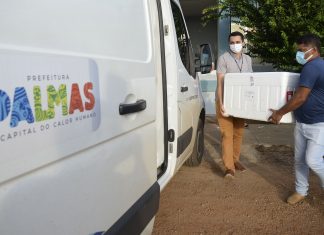 Prefeitura de Palmas recebe 3.331 doses da vacina contra a Covid-19