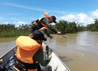 Piracema: operação retira mais de 2,5 mil metros de redes do rio Araguaia