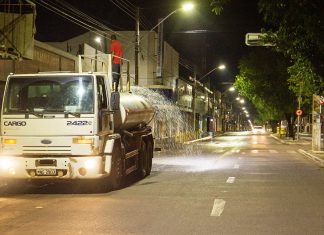 Prefeitura realizou desinfecção de vias públicas e unidades de saúde em Gurupi