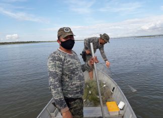 Fiscalização Ambiental da GMP apreende mais de quatro mil metros de redes de pesca no período da Piracema