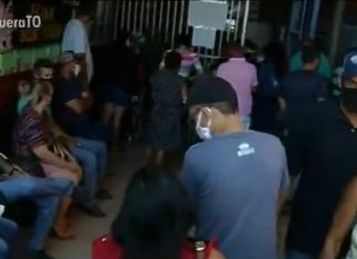 Postos de vacinação contra o coronavírus em Gurupi registram aglomeração e desorganização