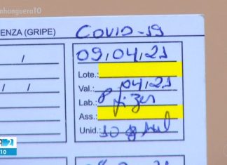 Tocantins tem quase 50 casos de pessoas que receberam vacinas contra Covid de fabricantes diferentes