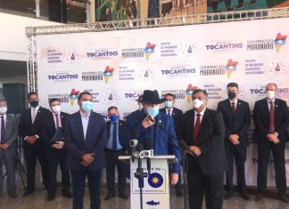 Governadores do Tocantins e Maranhão assinam acordo de cooperação para construir ponte entre os estados