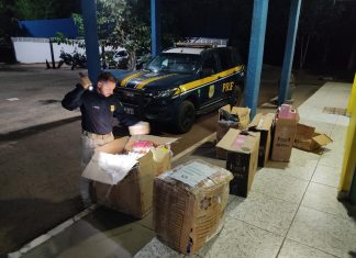 PRF flagra motorista transportando medicamentos e cosméticos ilegais