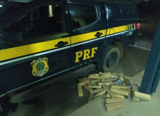 Caminhoneiro é preso ao ser flagrado transportando caixas com 65 kg de maconha na BR-153