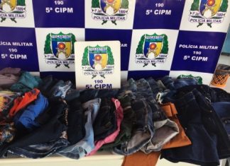 Suspeito de furtar roupas é preso após aparecer nas imagens das câmeras de segurança de loja no TO