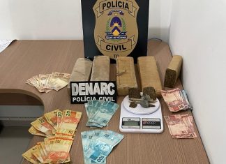 Mãe e filho são presos durante operação da Polícia Civil contra o tráfico de drogas em Araguaína