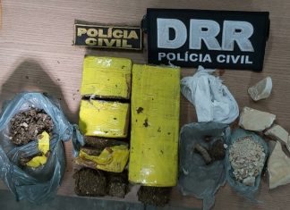 Suspeito de tráfico de drogas é preso com tabletes de maconha e pedras de crack em Araguaína