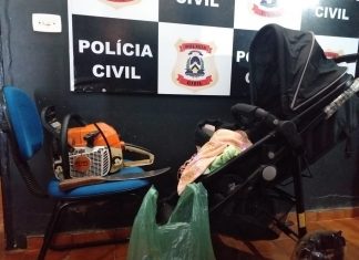 Polícia recupera carrinho de bebê e roupas furtadas para traficante presentear companheira grávida
