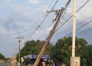 Número de postes derrubados em 2021 no Tocantins supera todos os registros de 2020