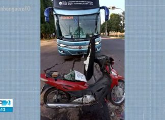 Motociclista morre após batida com ônibus no centro de Gurupi