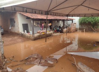 Enxurrada derruba muro e alaga casa após bueiro ser tampado por obra em Araguaína: ‘Água deu na cintura’