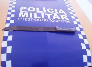 Suspeito é preso com facão enquanto perseguia vítima que tinha sobrevivido a tentativa de homicídio