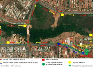 Avenidas são interditadas para evento esportivo neste domingo (5) em Palmas