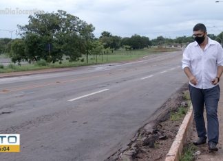 Ondulações e buracos ao longo da avenida Teotônio Segurado preocupam motoristas em Palmas