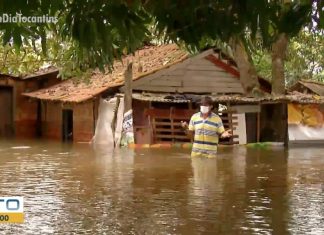 Número de pessoas afetadas pelas cheia de rios no Tocantins sobe para 372, diz Defesa Civil