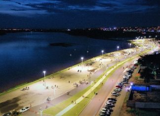 Decoração natalina de Araguaína será inaugurada nesta sexta-feira (3) com a chegada do Papai Noel