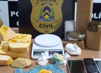Polícia encontra tabletes de maconha e crack durante operação na casa de suspeito de tráfico