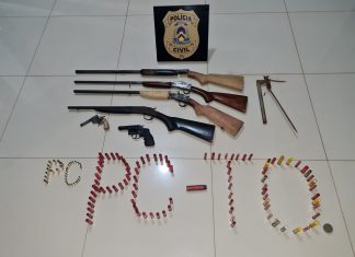 Armas são apreendidas em bar no TO e polícia acredita que dono fazia vendas ilegais na internet