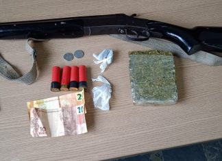 Polícia encontra arma e droga com suspeito de ameaçar moradores em Paranã