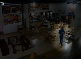 Vídeos mostram suspeito de matar empresário em posto de combustíveis fugindo do local do crime