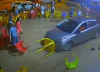 Motorista atropela clientes em distribuidora de bebidas em Palmas; Veja o vídeo