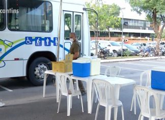 Começa mega vacinação contra a Covid-19 na praça dos Girassóis em Palmas