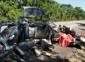 Uma pessoa morre e vários passageiros ficam feridos após carro e ônibus baterem na BR-153