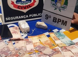 Casal suspeito de tráfico é preso após polícia encontrar drogas enterradas no quintal de casa