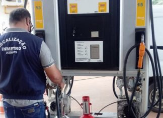 Postos de combustíveis do TO têm bombas medidoras verificadas durante ação contra irregularidades