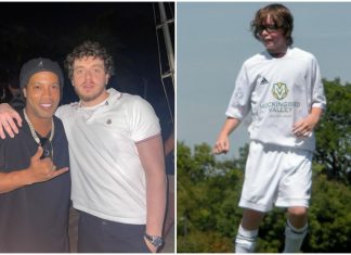 Jack Harlow posta foto de ‘rolê aleatório’ com Ronaldinho: ‘Meu herói antes de eu querer ser rapper’