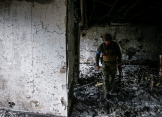 VÍDEO: Soldado ucraniano resgata cão em vila abandonada em Kiev