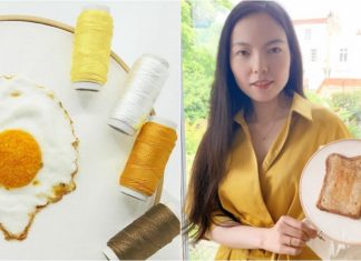 É de comer? Veja bordado 3D que parece comida, mas é arte