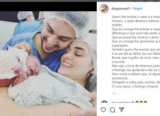 Nasce sobrinho de Rodrigo Mussi e irmão de ex-BBB faz post em homenagem: ‘O Luca nasce, o Rodrigo renasce’
